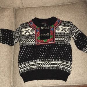 Authentic 100% wool Norwegian knit sweater
